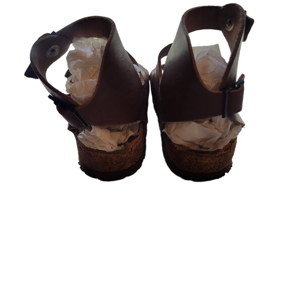 Birkenstock Ankle Strap Brown Sandals Size 35 - Picture 5 of 14